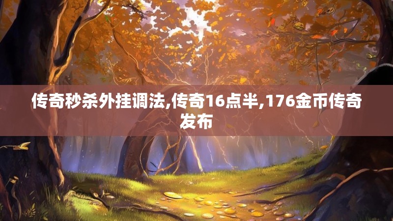传奇秒杀外挂调法,传奇16点半,176金币传奇发布