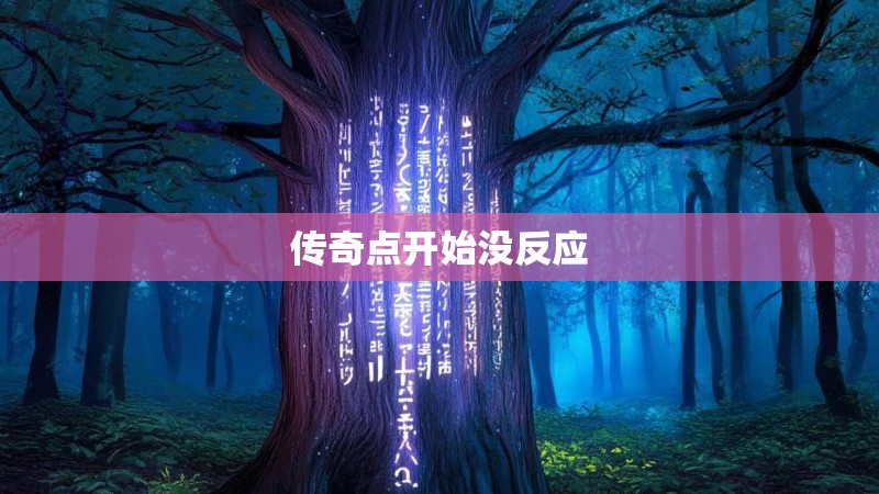 传奇点开始没反应