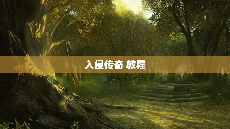 入侵传奇 教程