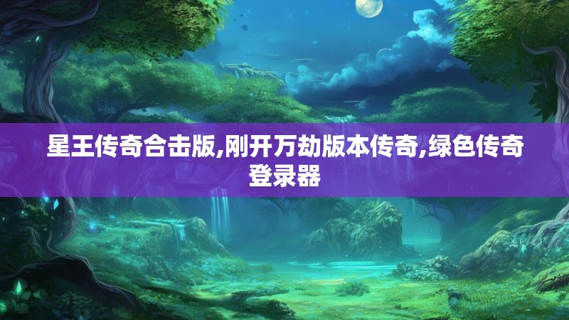 星王传奇合击版,刚开万劫版本传奇,绿色传奇登录器
