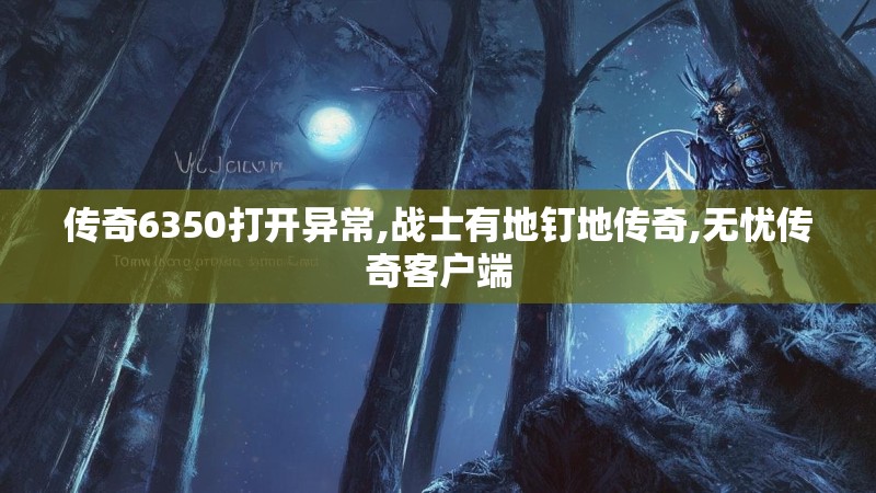 传奇6350打开异常,战士有地钉地传奇,无忧传奇客户端