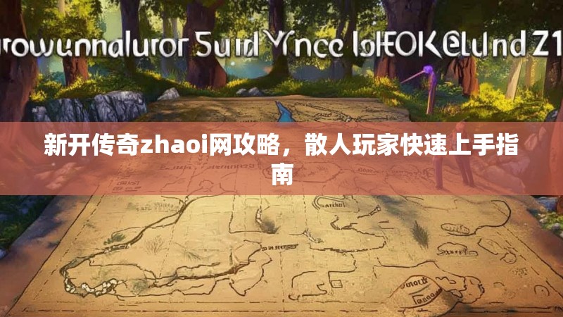新开传奇zhaoi网攻略，散人玩家快速上手指南
