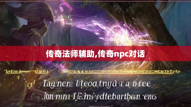 传奇法师辅助,传奇npc对话