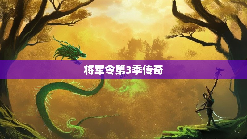 将军令第3季传奇