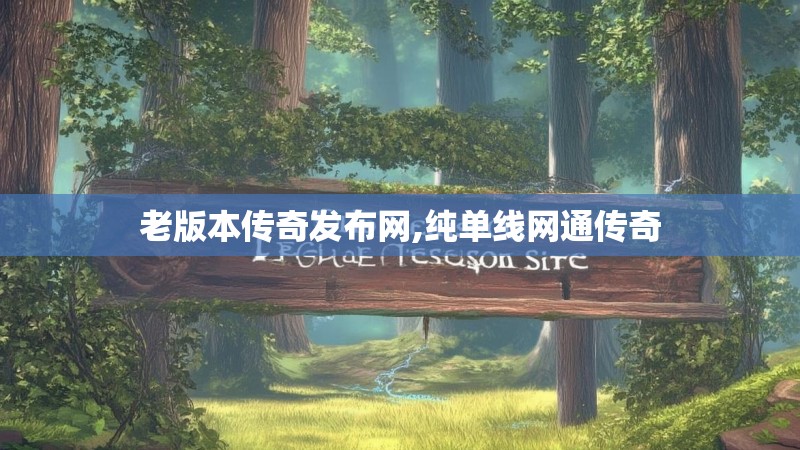 老版本传奇发布网,纯单线网通传奇