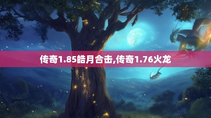 传奇1.85皓月合击,传奇1.76火龙