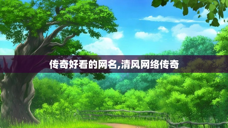 传奇好看的网名,清风网络传奇