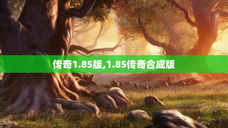 传奇1.85版,1.85传奇合成版