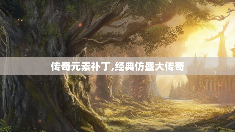 传奇元素补丁,经典仿盛大传奇