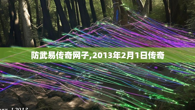 防武易传奇网子,2013年2月1日传奇