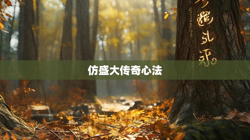 仿盛大传奇心法