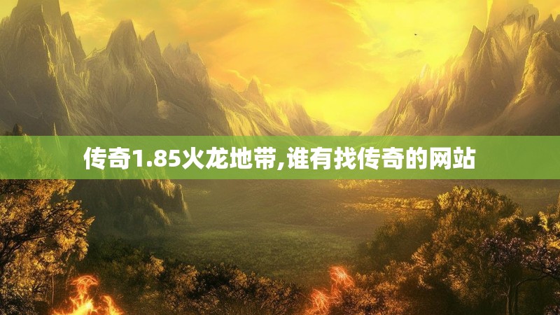 传奇1.85火龙地带,谁有找传奇的网站