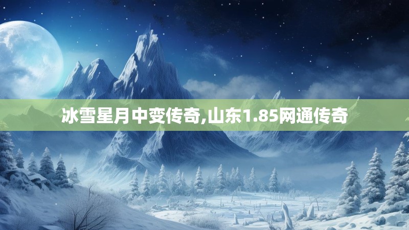 冰雪星月中变传奇,山东1.85网通传奇