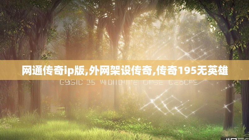 网通传奇ip版,外网架设传奇,传奇195无英雄