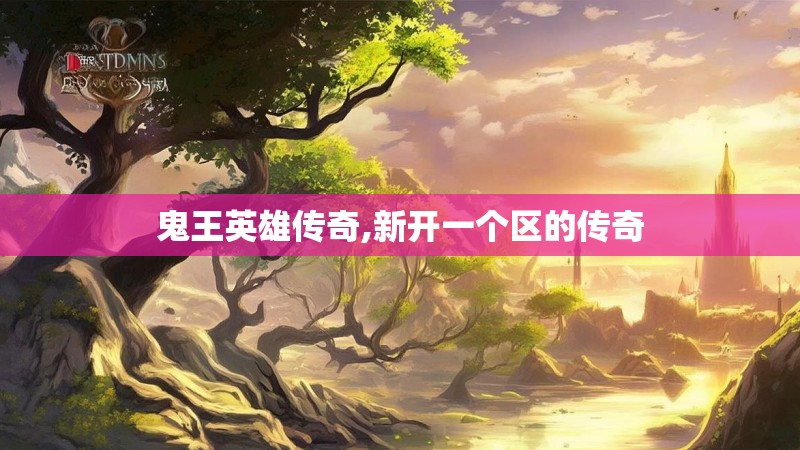 鬼王英雄传奇,新开一个区的传奇