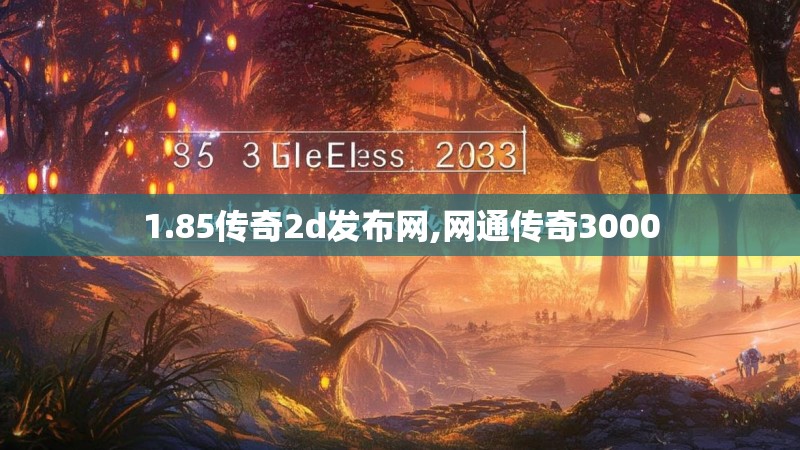 1.85传奇2d发布网,网通传奇3000