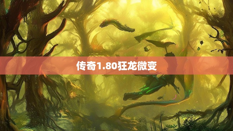 传奇1.80狂龙微变