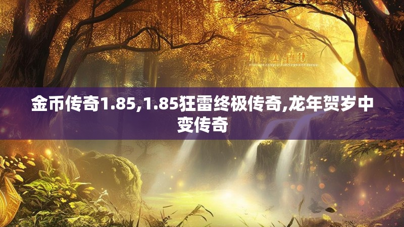 金币传奇1.85,1.85狂雷终极传奇,龙年贺岁中变传奇