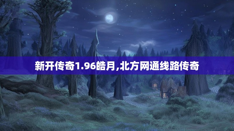 新开传奇1.96皓月,北方网通线路传奇