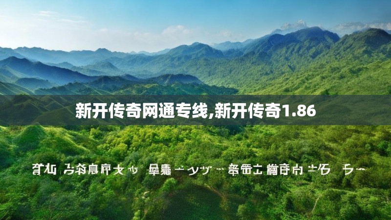 新开传奇网通专线,新开传奇1.86