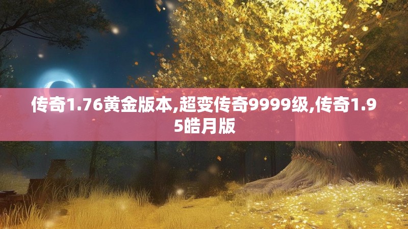 传奇1.76黄金版本,超变传奇9999级,传奇1.95皓月版