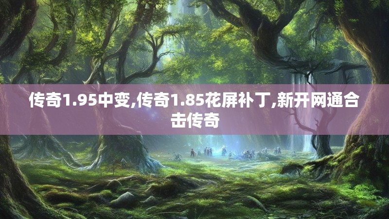 传奇1.95中变,传奇1.85花屏补丁,新开网通合击传奇