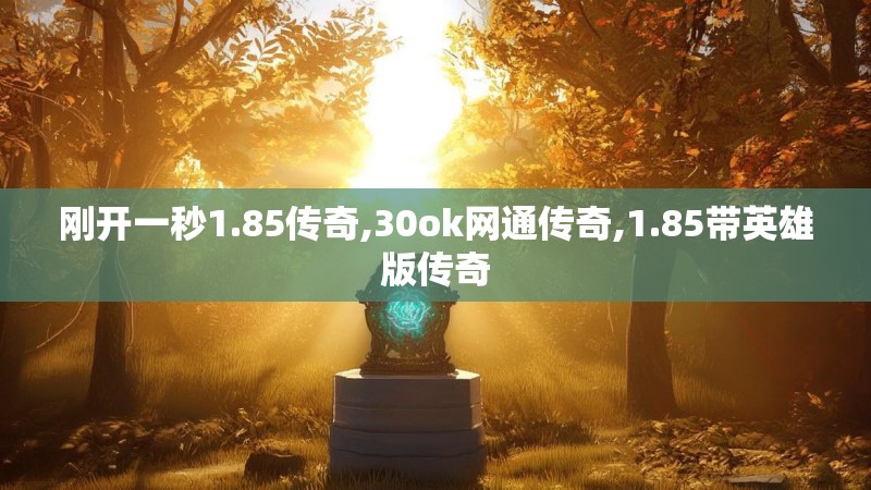 刚开一秒1.85传奇,30ok网通传奇,1.85带英雄版传奇