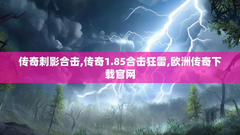 传奇刺影合击,传奇1.85合击狂雷,欧洲传奇下载官网