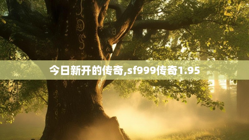 今日新开的传奇,sf999传奇1.95