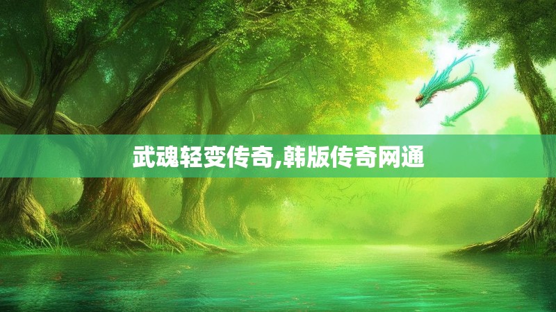 武魂轻变传奇,韩版传奇网通