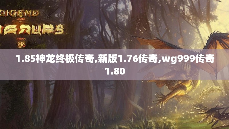 1.85神龙终极传奇,新版1.76传奇,wg999传奇1.80