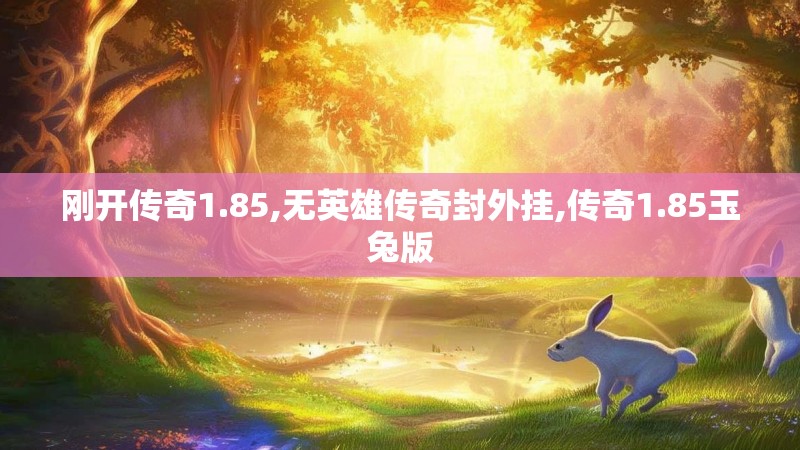 刚开传奇1.85,无英雄传奇封外挂,传奇1.85玉兔版