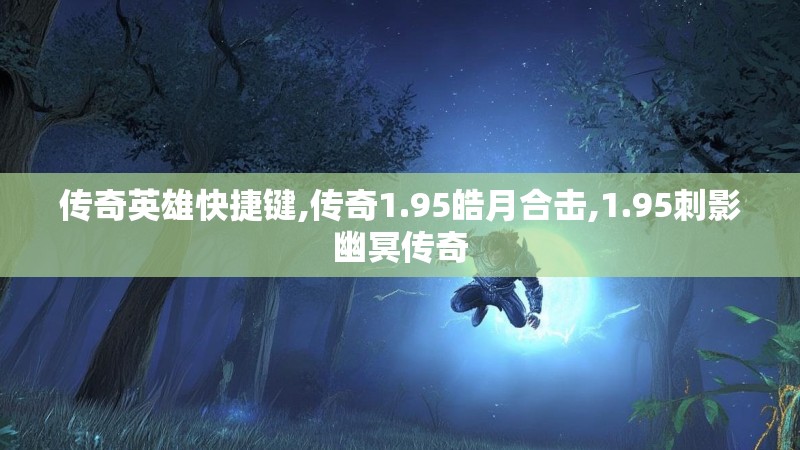 传奇英雄快捷键,传奇1.95皓月合击,1.95刺影幽冥传奇