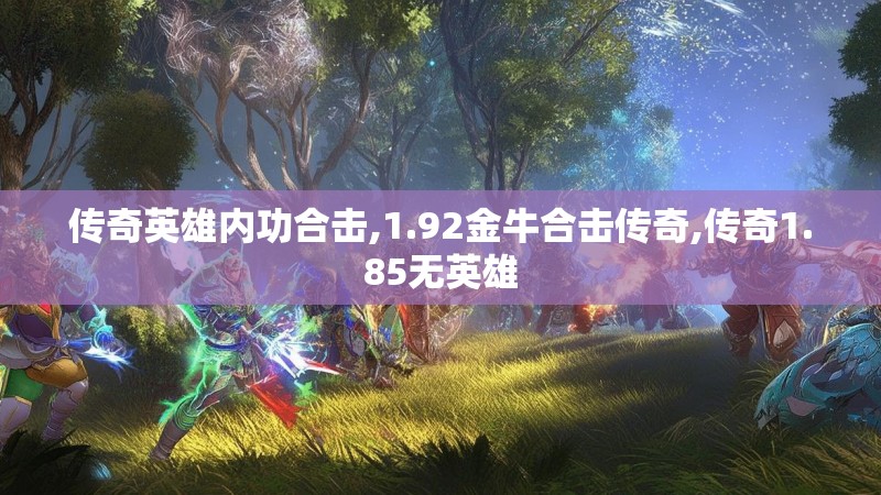 传奇英雄内功合击,1.92金牛合击传奇,传奇1.85无英雄