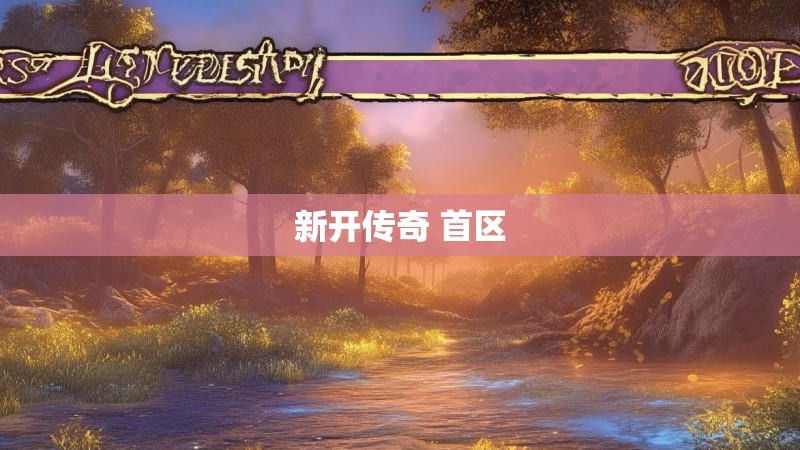 新开传奇 首区