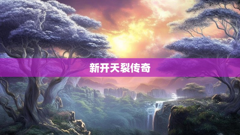 新开天裂传奇
