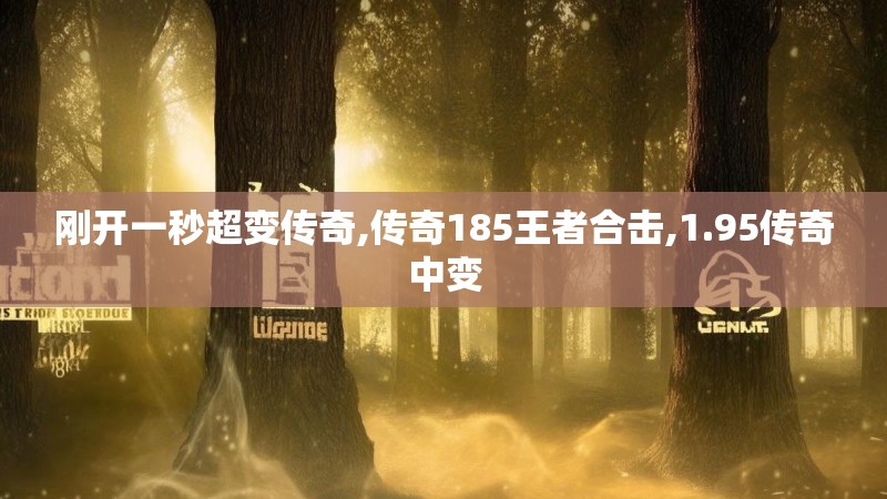 刚开一秒超变传奇,传奇185王者合击,1.95传奇中变