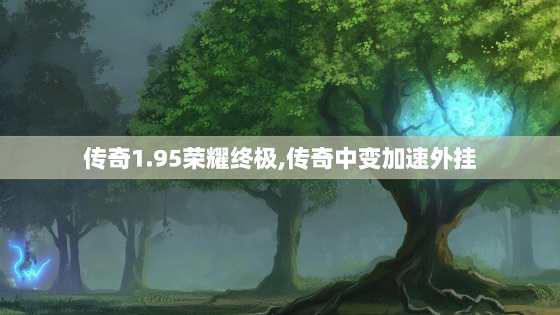 传奇1.95荣耀终极,传奇中变加速外挂