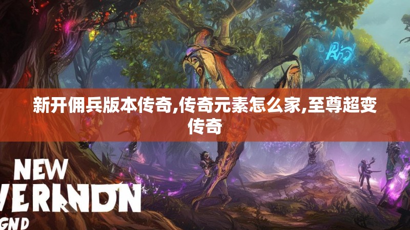 新开佣兵版本传奇,传奇元素怎么家,至尊超变传奇