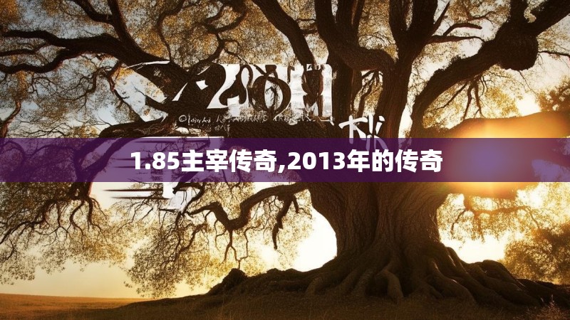 1.85主宰传奇,2013年的传奇