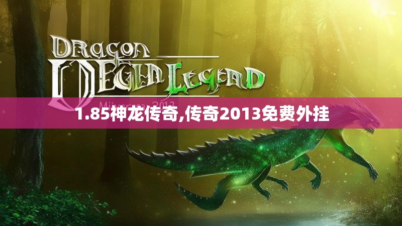 1.85神龙传奇,传奇2013免费外挂