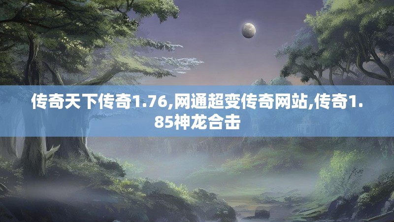 传奇天下传奇1.76,网通超变传奇网站,传奇1.85神龙合击