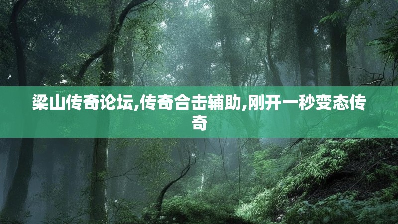 梁山传奇论坛,传奇合击辅助,刚开一秒变态传奇