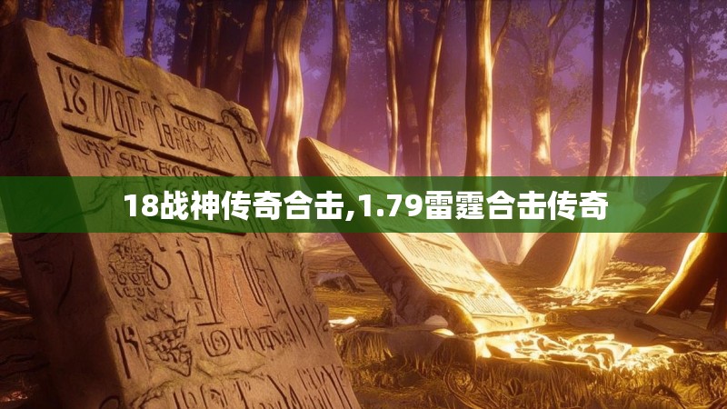 18战神传奇合击,1.79雷霆合击传奇