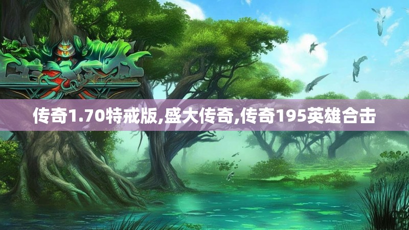 传奇1.70特戒版,盛大传奇,传奇195英雄合击