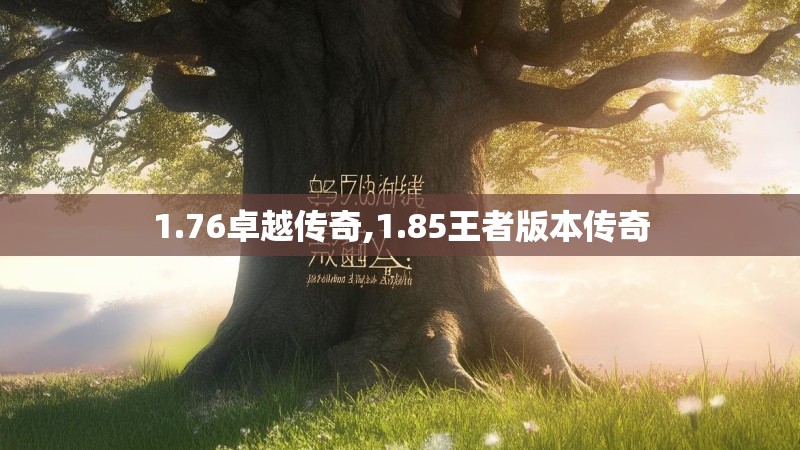 1.76卓越传奇,1.85王者版本传奇