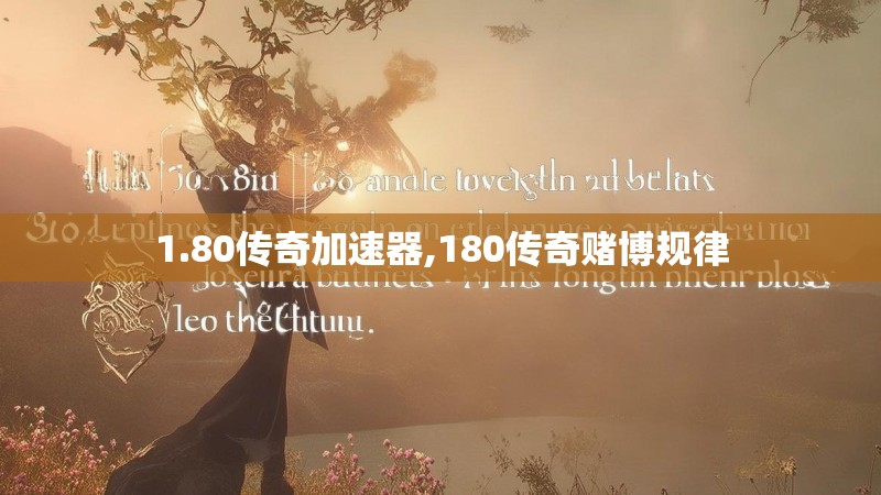 1.80传奇加速器,180传奇赌博规律