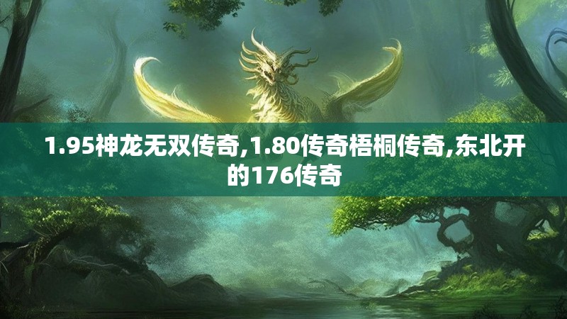 1.95神龙无双传奇,1.80传奇梧桐传奇,东北开的176传奇