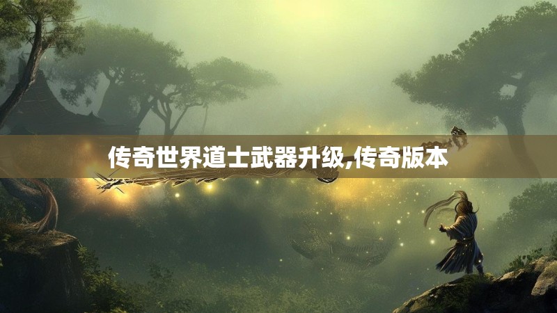 传奇世界道士武器升级,传奇版本