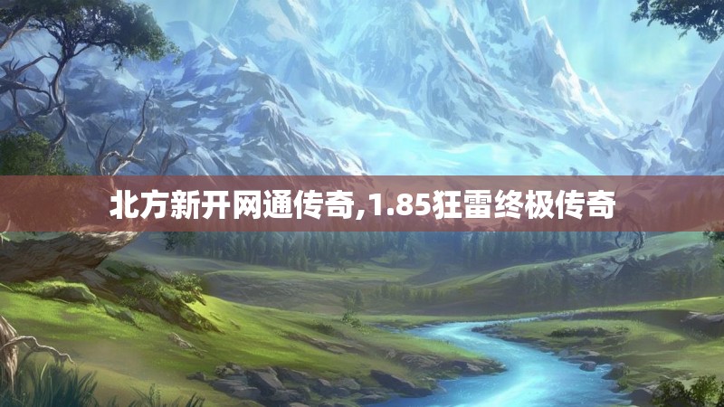 北方新开网通传奇,1.85狂雷终极传奇